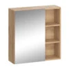 Bad Spiegelschrank "Senyo" Anthrazit/Goldkraft Eiche 62 X 64 Cm Vicco -Möbel Store m4117 01 ol