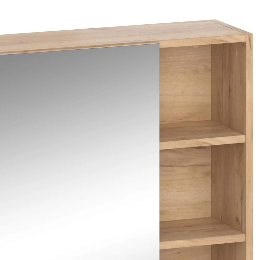 Bad Spiegelschrank "Senyo" Anthrazit/Goldkraft Eiche 62 X 64 Cm Vicco 8 Bad Spiegelschrank "Senyo" Anthrazit/Goldkraft Eiche 62 X 64 Cm Vicco – Bild 6