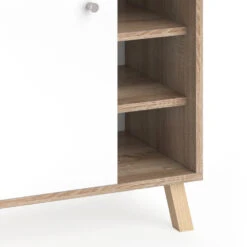 Badmöbel Set "Senyo" Weiß/Sonoma 4 Teile, Mit Hochschrank Vicco -Möbel Store m4185 06 ol