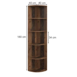 Eckregal "Ecki" Antikholz 40 X 180 Cm Vicco -Möbel Store m4206 03 ol