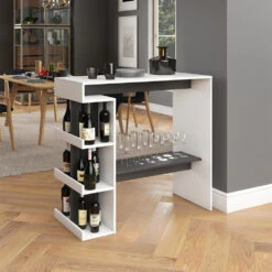 Bartisch "Dana" Weiß/Anthrazit 108 X 50 Cm Vicco -Möbel Store m4235 04 ol