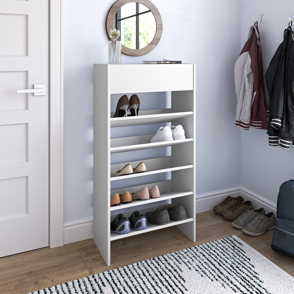 Schuhschrank "Delin" Weiß 60 X 116 Cm Vicco 6 Schuhschrank "Delin" Weiß 60 X 116 Cm Vicco – Bild 4