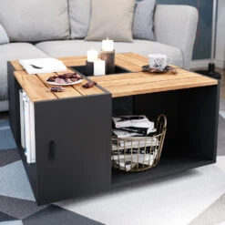 Couchtisch "Anton" Anthrazit/Goldkraft Eiche 80 X 43 Cm Vicco -Möbel Store m4327 05 ol