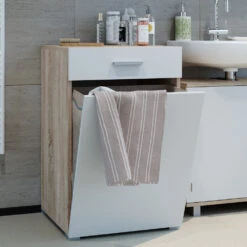 Badschrank "Matteo" Sonoma/Weiß 50 X 78.5 Cm Vicco -Möbel Store m4330 05 ol