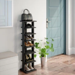 Schuhschrank "Sara" Anthrazit 26.7 X 110 Cm Vicco -Möbel Store m4333 04 ol