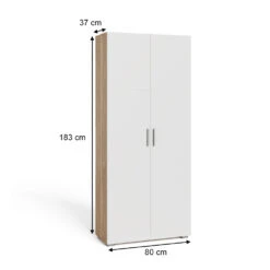 Aktenregal "Ingo" Sonoma/Weiß 80 X 183 Cm Vicco -Möbel Store m4353 03 ol