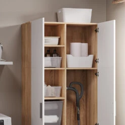 Aktenregal "Ingo" Sonoma/Weiß 80 X 183 Cm Vicco -Möbel Store m4353 05 ol