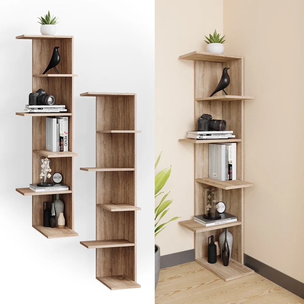 Eckregal "Tera" Sonoma 37 X 140.1 Cm Vicco 4 Eckregal "Tera" Sonoma 37 X 140.1 Cm Vicco – Bild 2