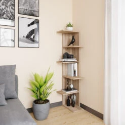 Eckregal "Tera" Sonoma 37 X 140.1 Cm Vicco 12 Eckregal "Tera" Sonoma 37 X 140.1 Cm Vicco -Möbel Store m4365 04 ol