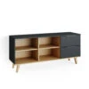 Lowboard "Nautica" Anthrazit/Buche 134 X 61 Cm Vicco 2 Lowboard "Nautica" Anthrazit/Buche 134 X 61 Cm Vicco -Möbel Store m4392 01 ol