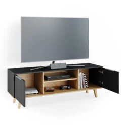 Lowboard "Nautica" Anthrazit/Buche 138 X 49 Cm Vicco -Möbel Store m4393 07 ol