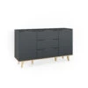 Sideboard "Nautica" Anthrazit/Buche 138 X 82 Cm Vicco -Möbel Store m4394 01 ol