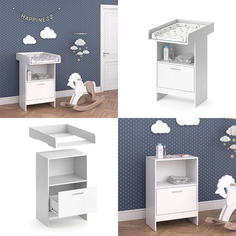 Wickelkommode "Leo" Weiß 60 X 103 Cm Mit Schublade Vicco 10 Wickelkommode "Leo" Weiß 60 X 103 Cm Mit Schublade Vicco – Bild 8