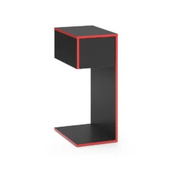 Gaming Tisch "Kron" Rot/Schwarz 30 X 45 Cm Vicco