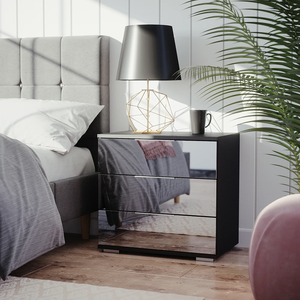Nachttisch "Lino" Schwarz Vicco 6 Nachttisch "Lino" Schwarz Vicco – Bild 4
