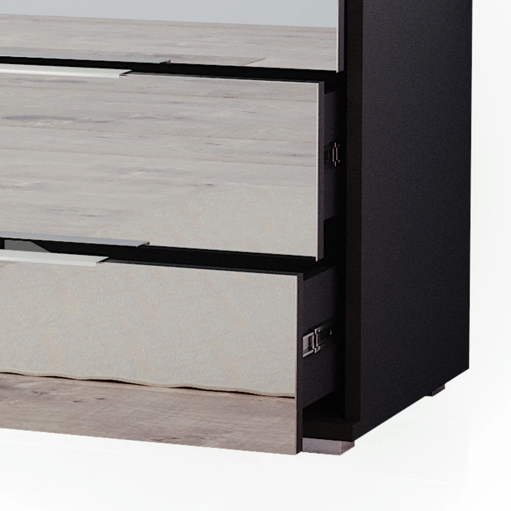 Nachttisch "Lino" Schwarz Vicco 8 Nachttisch "Lino" Schwarz Vicco – Bild 6