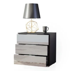 Nachttisch "Lino" Schwarz Vicco 15 Nachttisch "Lino" Schwarz Vicco -Möbel Store m4436 07 ol