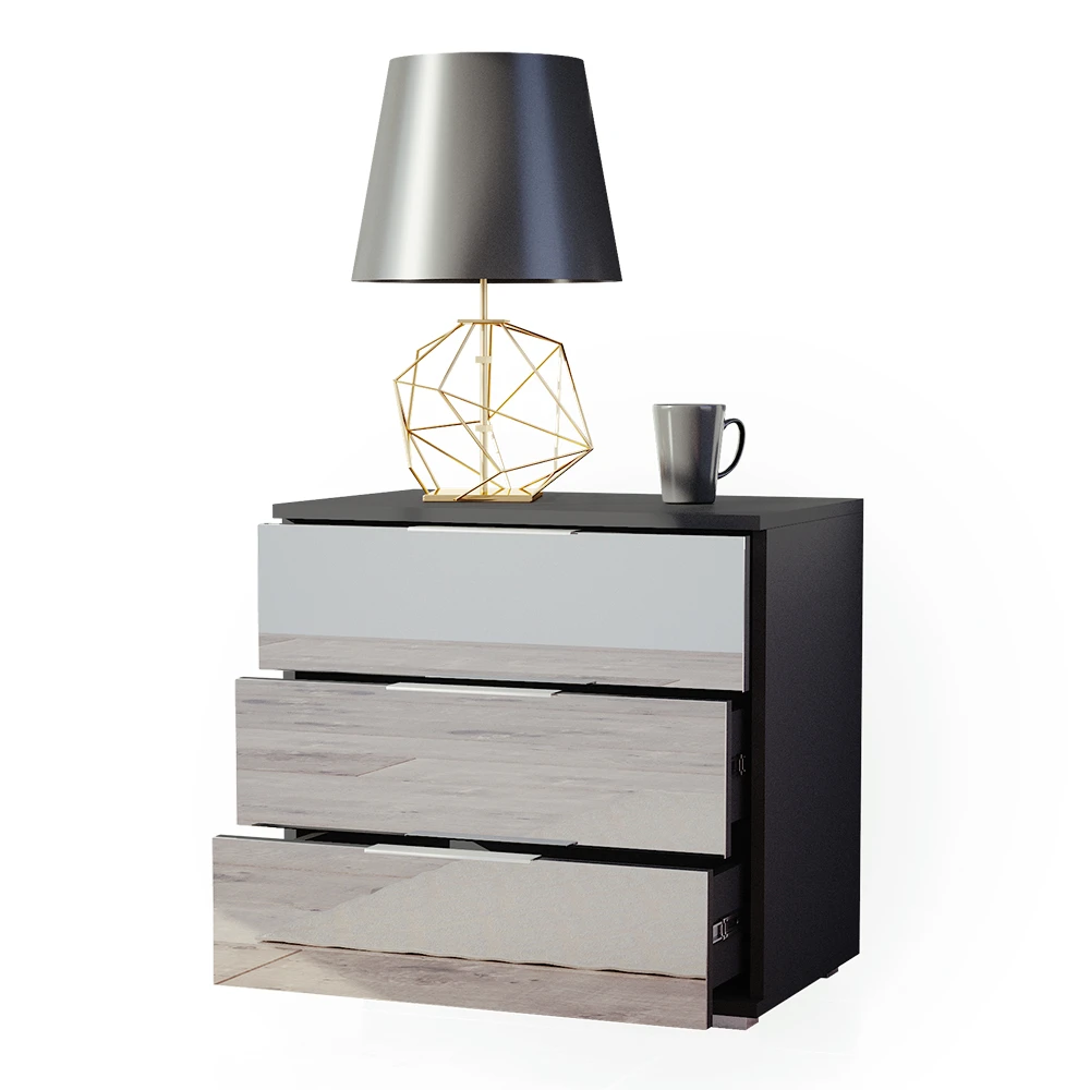 Nachttisch "Lino" Schwarz Vicco 9 Nachttisch "Lino" Schwarz Vicco – Bild 7