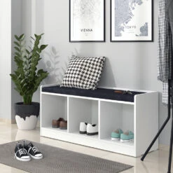 Schuhbank "Elio" Weiß 101.2 X 45.5 Cm Vicco -Möbel Store m4438 04 ol