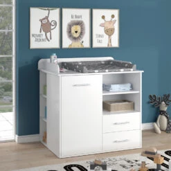 Wickelkommode "Lea" Weiß 102.2 X 102.5 Cm Vicco -Möbel Store m4439 04 ol