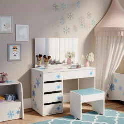 Kinderschminktisch „Winter“ Weiß Vicco -Möbel Store m4466 04 ol