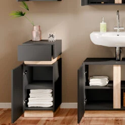 Midischrank "Gloria" Anthrazit/Sonoma 33 X 75.5 Cm Vicco -Möbel Store m4475 05 ol