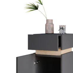 Midischrank "Gloria" Anthrazit/Sonoma 33 X 75.5 Cm Vicco -Möbel Store m4475 06 ol