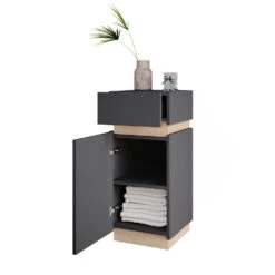 Midischrank "Gloria" Anthrazit/Sonoma 33 X 75.5 Cm Vicco -Möbel Store m4475 07 ol