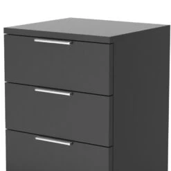 Nachttisch "Florenz" Schwarz 46 X 60 Cm 2er Set Vitalispa -Möbel Store m456 06 ol