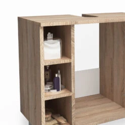 Waschbeckenunterschrank "Fynn" Sonoma/Weiß 60 X 54 Cm Vicco -Möbel Store m465 06 ol