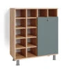 Badschrank "Fynn" Grün/Goldkraft Eiche 78.4 X 91.6 Cm Vicco -Möbel Store m4744 01 ol
