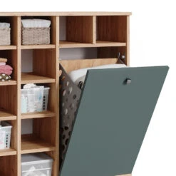 Badschrank "Fynn" Grün/Goldkraft Eiche 78.4 X 91.6 Cm Vicco 14 Badschrank "Fynn" Grün/Goldkraft Eiche 78.4 X 91.6 Cm Vicco -Möbel Store m4744 06 ol