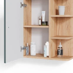 Badschrank "Fynn" Grün/Goldkraft Eiche 47.2 X 59.2 Cm Vicco -Möbel Store m4745 06 ol