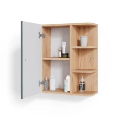 Badschrank "Fynn" Grün/Goldkraft Eiche 47.2 X 59.2 Cm Vicco -Möbel Store m4745 07 ol