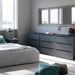 Sideboard "Ruben" Anthrazit 80 X 77.6 Cm Vicco -Möbel Store m4750 05 ol