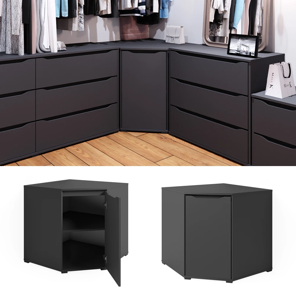 Sideboard "Ruben" Anthrazit 78 X 77.6 Cm Vicco 4 Sideboard "Ruben" Anthrazit 78 X 77.6 Cm Vicco – Bild 2