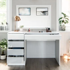 Schminktisch "Sherry" Weiß Hochglanz 120 Cm Vicco -Möbel Store m4755 05 ol