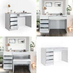 Schminktisch "Sherry" Weiß Hochglanz 120 Cm Vicco -Möbel Store m4755 08 ol