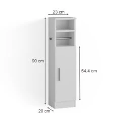 Midischrank "Enga" Weiß 23 X 90 Cm Vicco 12 Midischrank "Enga" Weiß 23 X 90 Cm Vicco -Möbel Store m4905 03 ol
