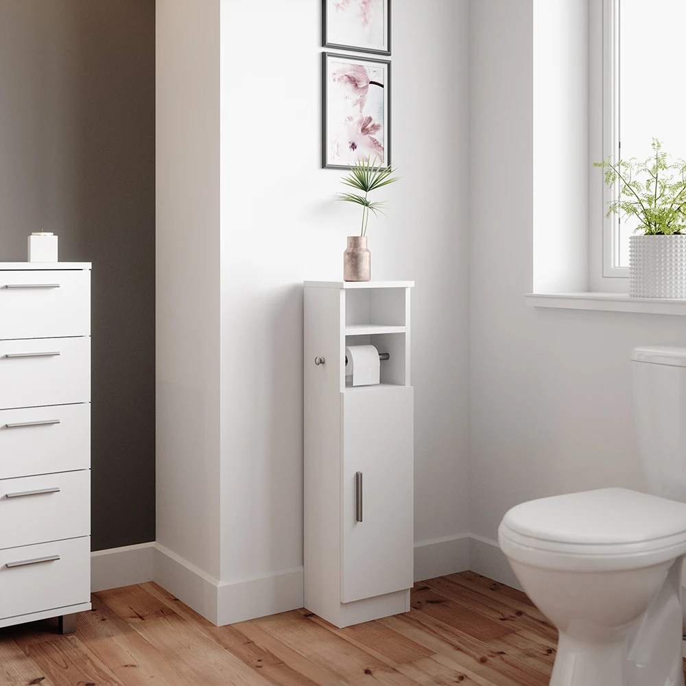 Midischrank "Enga" Weiß 23 X 90 Cm Vicco 6 Midischrank "Enga" Weiß 23 X 90 Cm Vicco – Bild 4