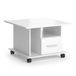 Couchtisch "Ender" Weiß 70 X 46 Cm Vicco