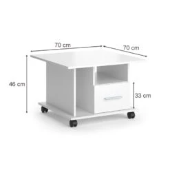 Couchtisch "Ender" Weiß 70 X 46 Cm Vicco -Möbel Store m4907 03 ol