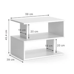 Couchtisch "Shelby" Weiß 59 X 39 Cm Vicco 11 Couchtisch "Shelby" Weiß 59 X 39 Cm Vicco -Möbel Store m4917 03 ol