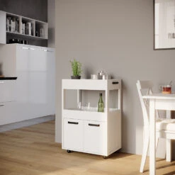 Rollcontainer "Simon" Weiß 40 X 89 Cm Vicco -Möbel Store m4918 04 ol