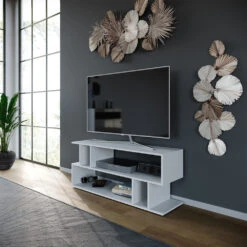 Lowboard "Karel" Weiß 120 X 51 Cm Vicco 12 Lowboard "Karel" Weiß 120 X 51 Cm Vicco -Möbel Store m4920 04 ol