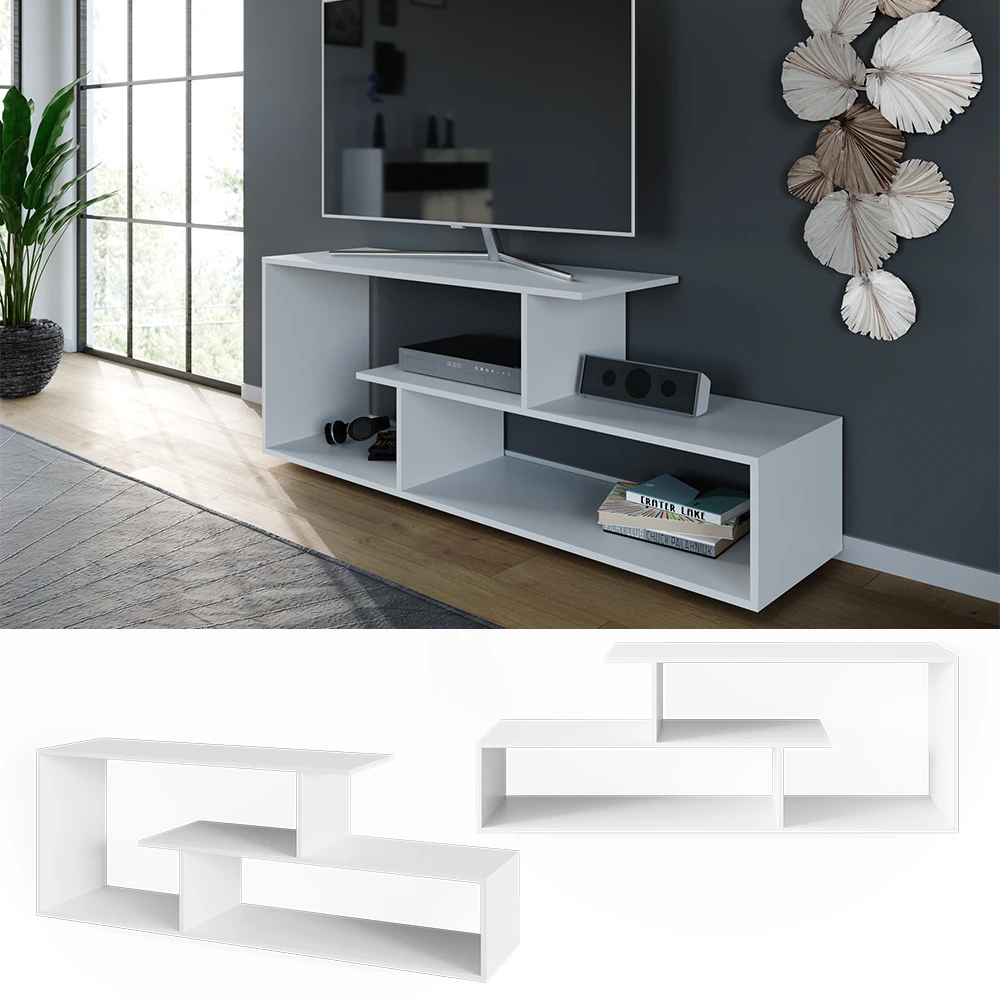 Lowboard "Kristin" Weiß 152 X 57 Cm Vicco 4 Lowboard "Kristin" Weiß 152 X 57 Cm Vicco – Bild 2