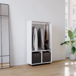 Kleiderschrank "Sydney" Weiß 70 X 128 Cm Vicco -Möbel Store m4922 05 ol