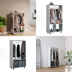 Kleiderschrank "Sydney" Weiß 70 X 128 Cm Vicco -Möbel Store m4922 08 ol