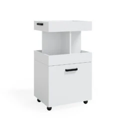 Rollcontainer "Kamber" Weiß 50 X 89 Cm Vicco