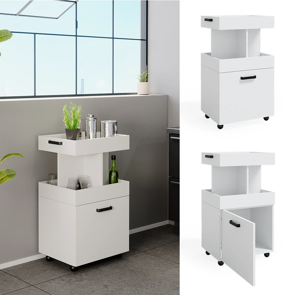 Rollcontainer "Kamber" Weiß 50 X 89 Cm Vicco 4 Rollcontainer "Kamber" Weiß 50 X 89 Cm Vicco – Bild 2